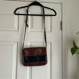 Vintage crossbody leather purse